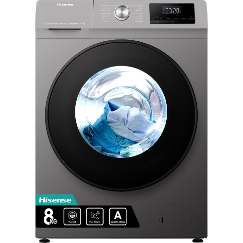 Hisense 8 Kg Automatic Front Load Washing Machine, WFHV8012T