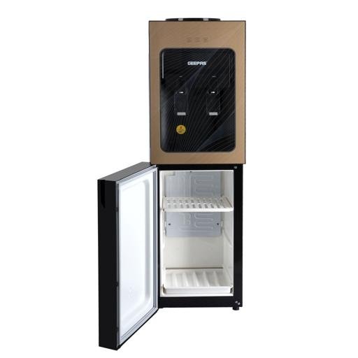 Geepas 2-Tap (Hot & Cold) Top Load Water Dispenser with Bottom Fridge, GWD8363