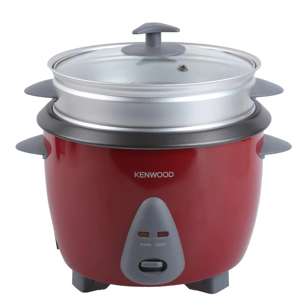 Kenwood Rice Cooker with Steamer, Stainless Steel, 1.8 Litre, 650 Watt | RCM44