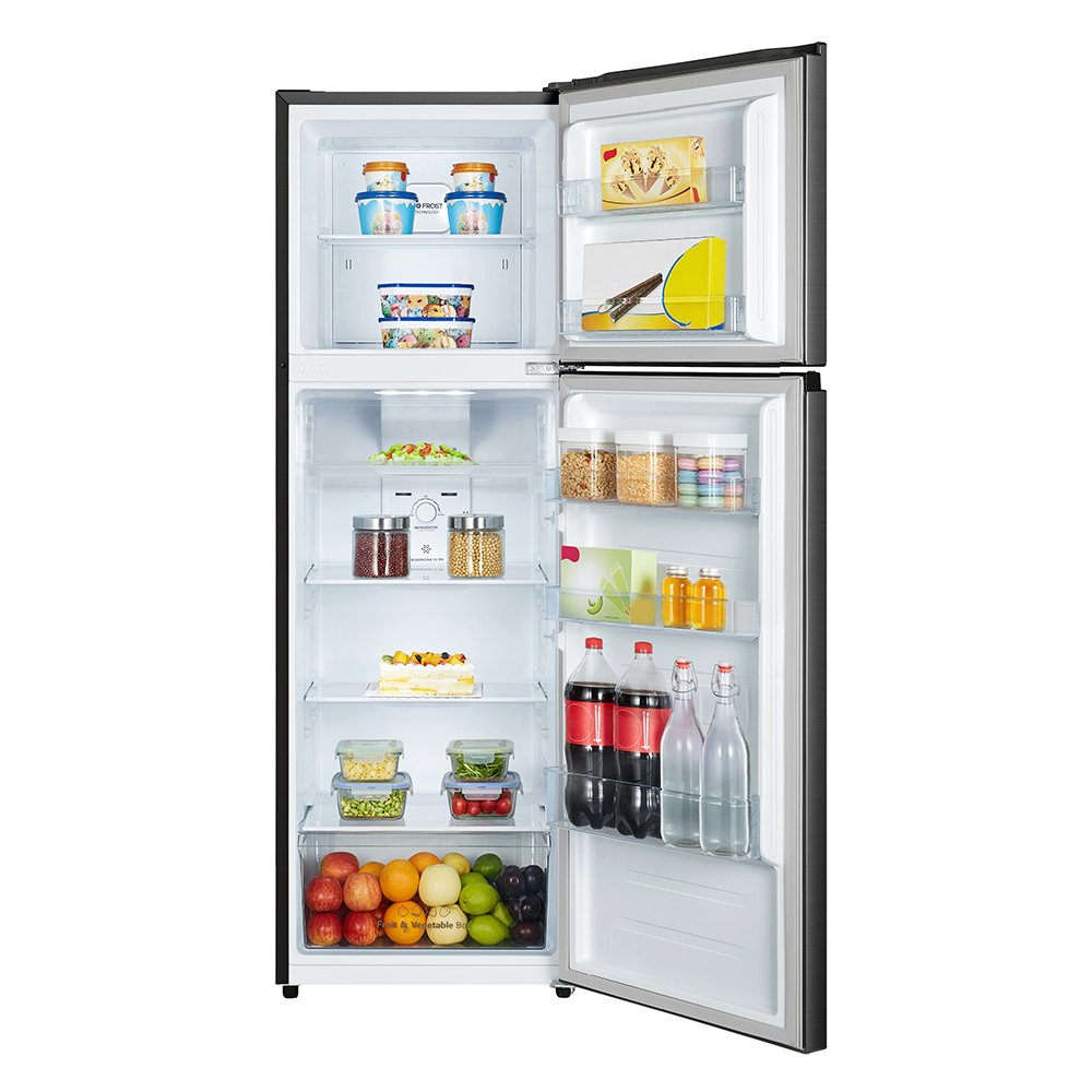 Hisense 328 Litres (Net 251L) Double Door Top Freezer Refrigerator, Frost Free,