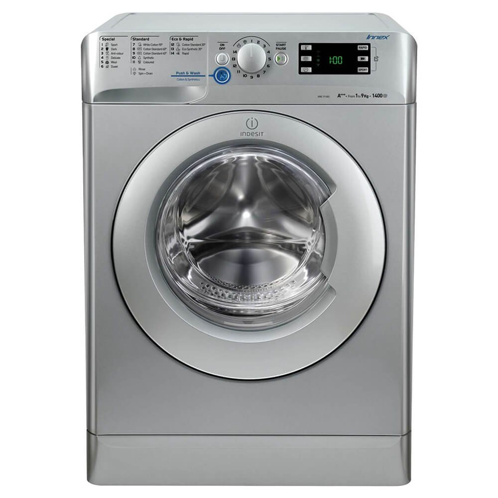 Indesit Innex 9kg/6kg Washer Dryer, 1400RPM, 14 Wash Programs, Quick Wash, XWDE 961480X S GCC F101640