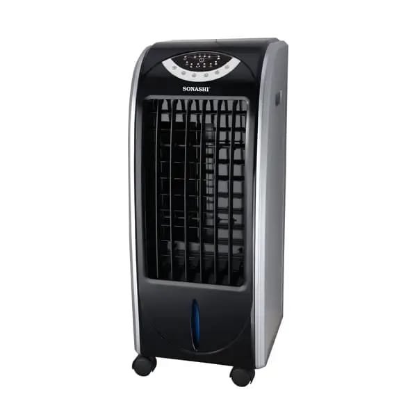 Sonashi SAC-202 Portable Air Cooler w/ 6 Liter Water Tank, 2 Ice Boxes, 3 Wind Speeds, Electronic Display, Timer